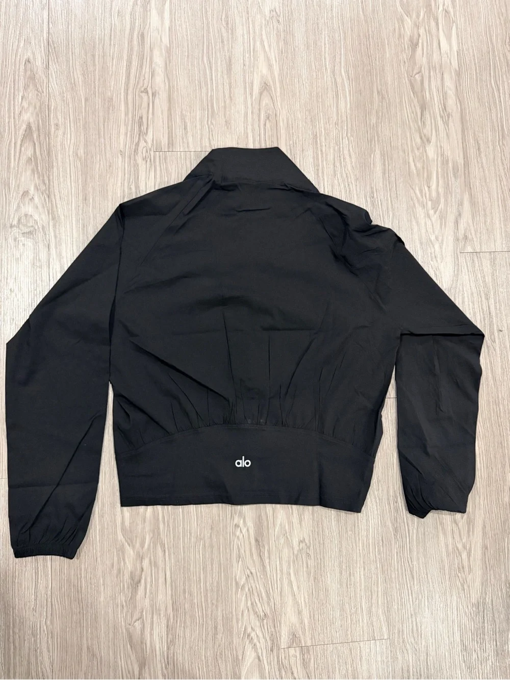 Alo women Black Lightweight Zip-Up Jacket